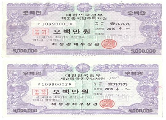 국공채 금리가 요동치고 있어 투자 관련 우려가 높아지고 있다. 한편, 한국예탁결제원은 용지 국민주택채권의 마지막 상환을 2019년 4월 말일 단행했다. 이에 따라 종이로 발행되는 '실물발행채권'은 역사 속으로 사라졌다. [사진=예탁결제원]