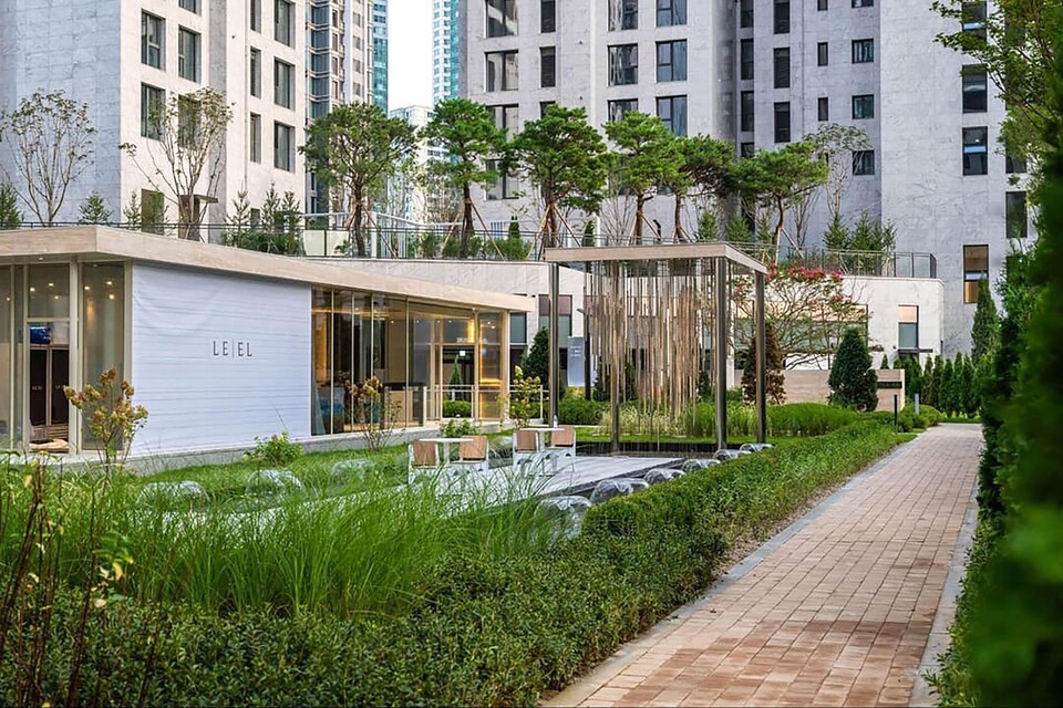 ‘청담 르엘’ 조경. [롯데건설 제공]