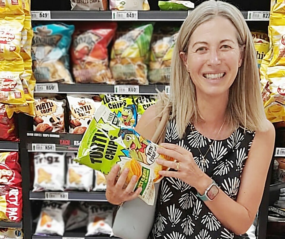 오리온 꼬북칩 남아프리카공화국 케이프타운 SPAR 매장 이미지. [오리온 제공]