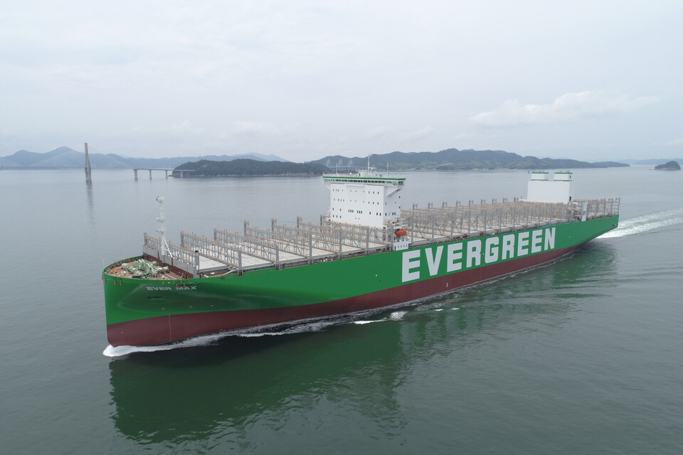 삼성중공업이 건조한 컨테이너운반선. [삼성중공업 제공]