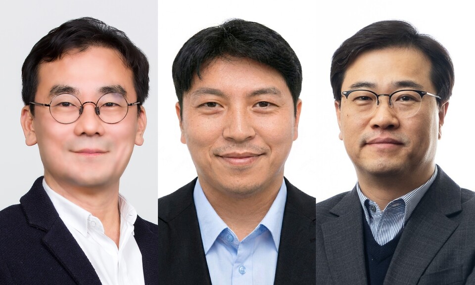 (왼쪽부터) 김기준·이종훈·정현 삼성SDI 부사장. [삼성SDI 제공]