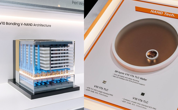 (���� ����) �Ｚ������ 'V10 BV-NAND' ��� ����. (������) SK���̴н��� '375�� NAND Wafer'�� '375�� 1Tb TLC 154B 32DP'�� '375�� 1Tb TLC 334B QDP'. [����=(��)�Ｚ���� ������ ����, (��)SK���̴н� ������ ����]