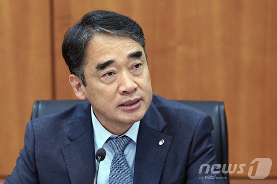 함용일 금융감독원 자본시장·회계부문 부원장이 5일 서울 여의도 금융투자협회 대회의실에서 열린 금융감독원-증권사 CEO 간담회에서 모두 발언을 하고 있다. [뉴스1 제공]