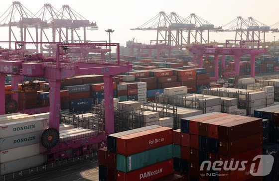 인천 연수구 인천신항 컨테이너 터미널의 모습. [뉴스1 제공]